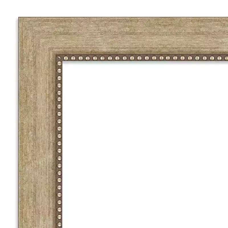 Amanti Art 41"x29" Non-Beveled Astor Champagne Wall Mirror : Modern Style, Polystyrene Frame, Includes Mount Hardware
