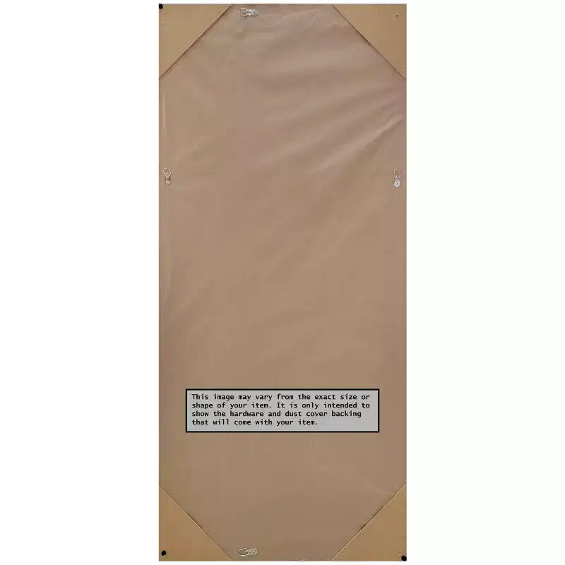 30" x 66" Non-Beveled Ridge White Full Length Floor Leaner Mirror - Amanti Art